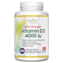 Incite Nutrition vitamin D3 supplement
