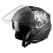 Westt open face helmet