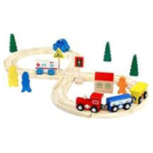 Symiu wooden train set