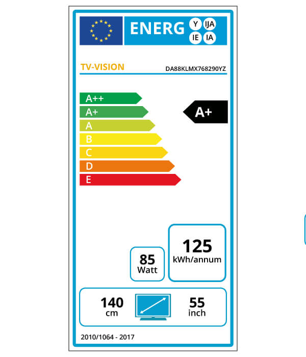 tv energy label