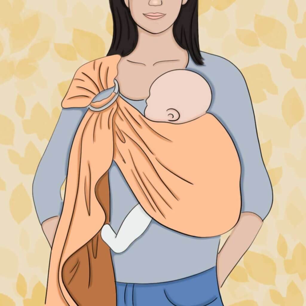  The ring sling baby sling