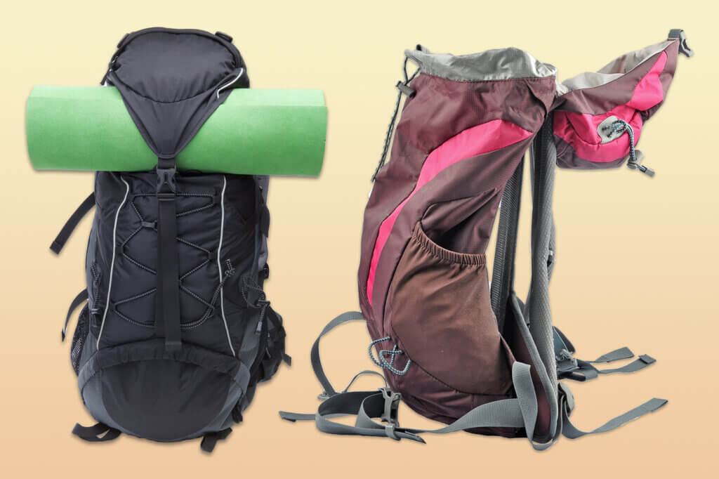 2 Hiking backpacks