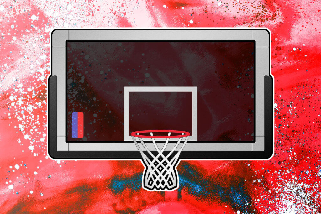 hoop and backboard