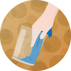 cleaning bean hopper icon