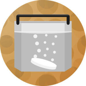 water tank cleaning icon