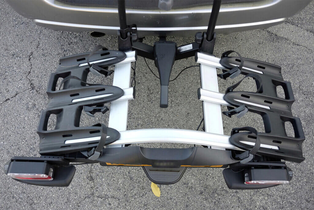 Rear-mounted bicycle carrier
