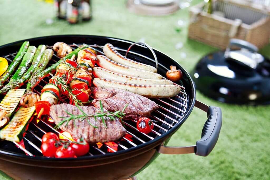 The open-air preparation is what makes barbecuing so special.
