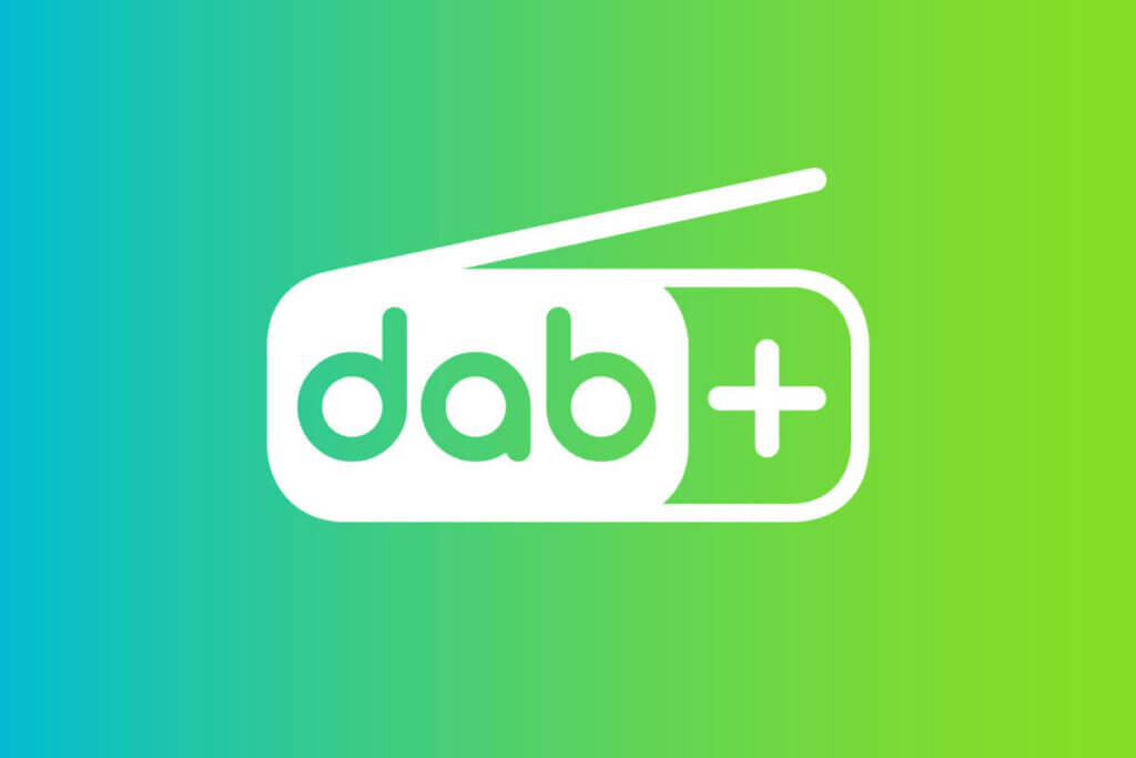 clock radio dab plus logo