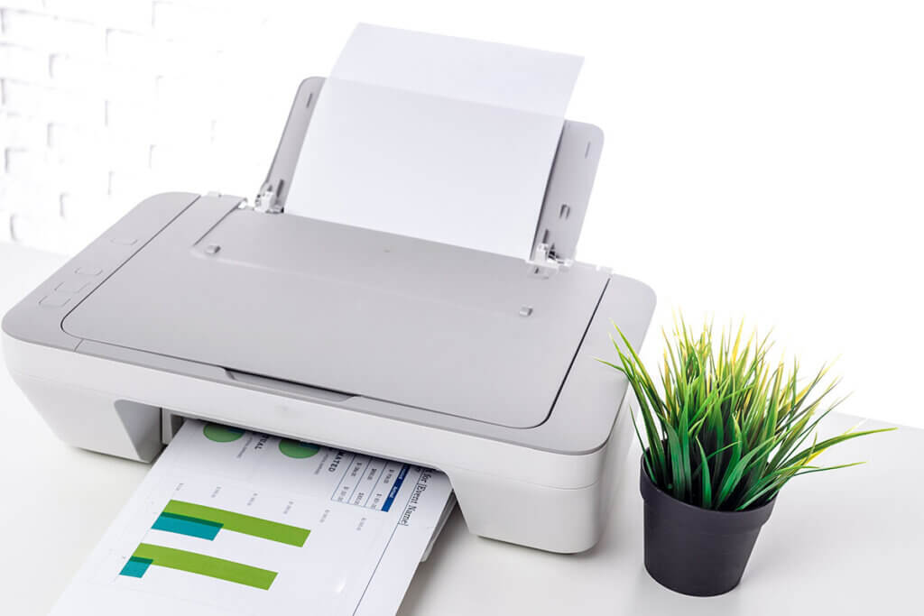  White desk printer