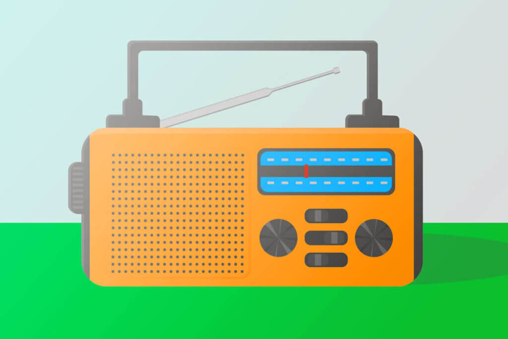 illustration of radio