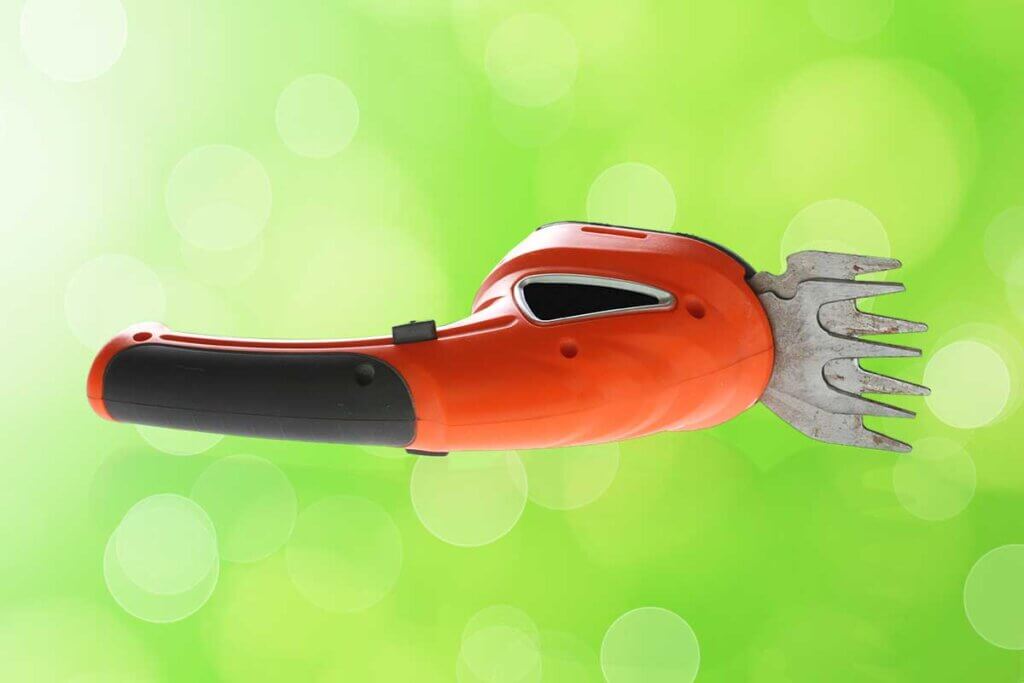 orange cordless grass trimmer