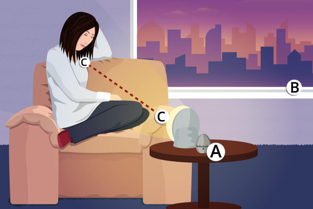 daylight lamp duration and distance