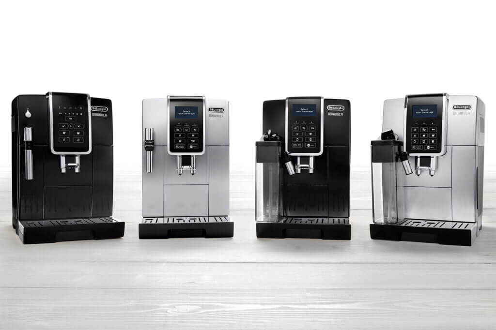 four fully automatic coffee machines from DeLonghi