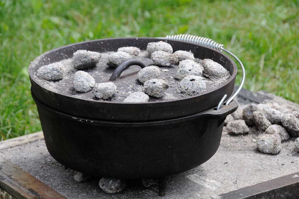 stove in hard with coal on it