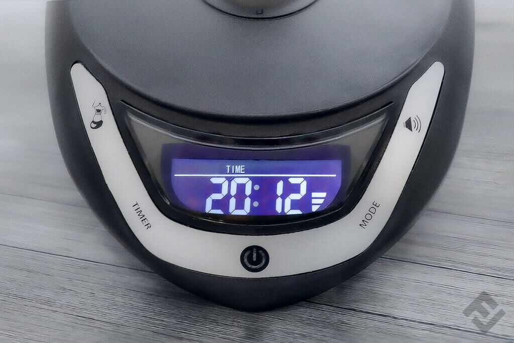 Controls and display of a Bialetti moka timer