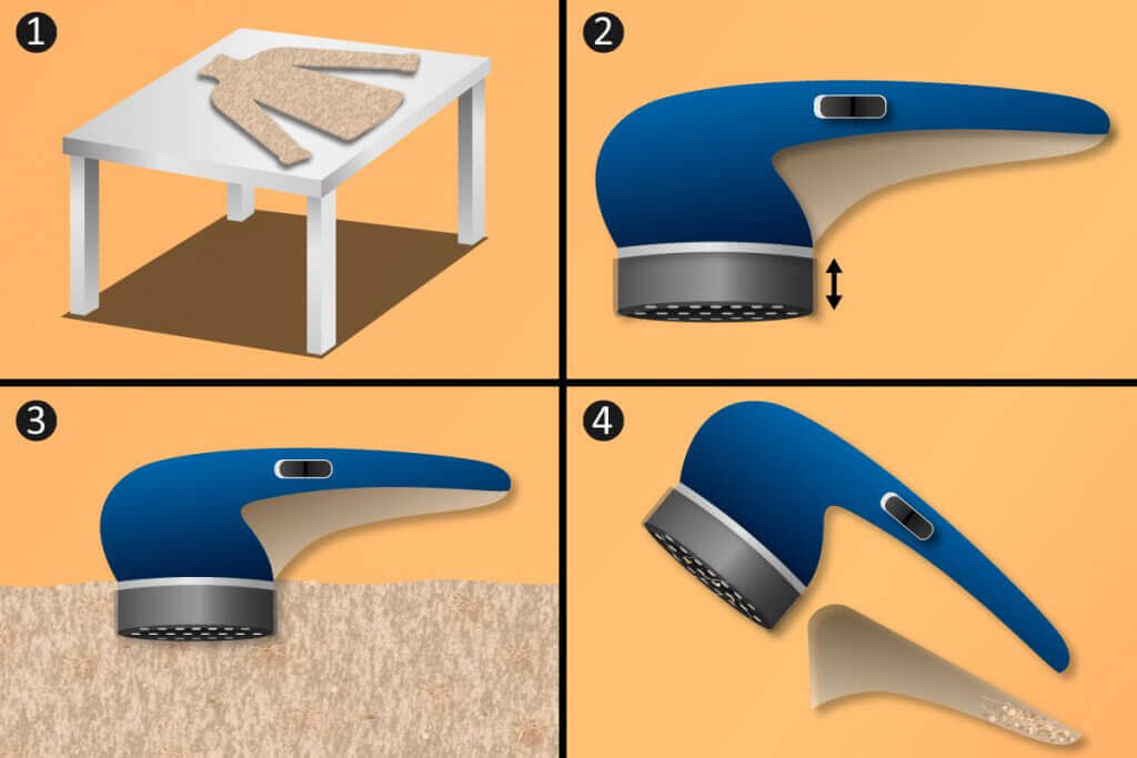 Remove pilling in four steps.