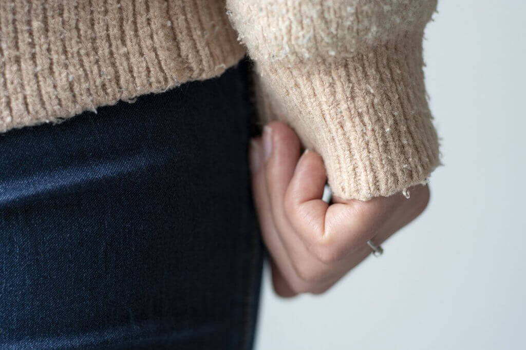The unsightly knots spoil the pleasure of wearing a garment.