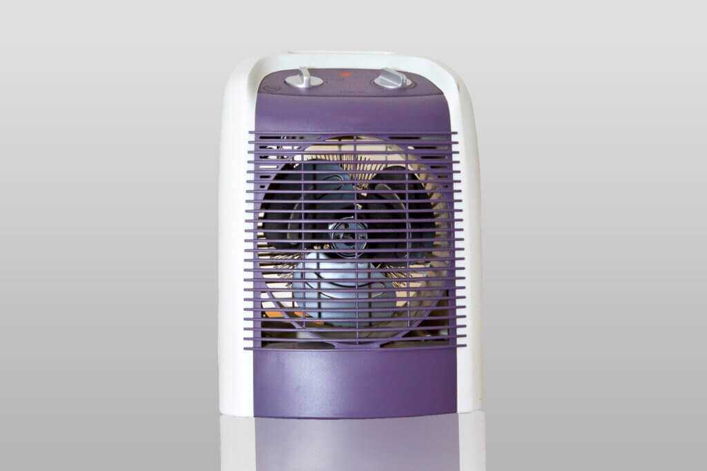 small-purple-fan-heater