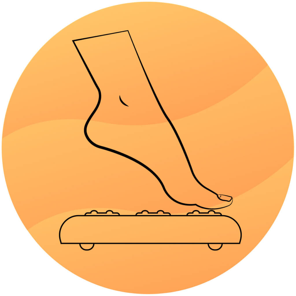 foot massager with massage platform