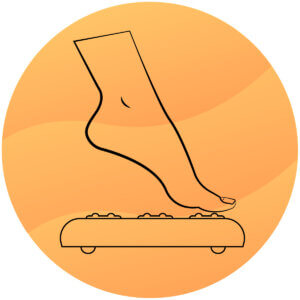foot massager with massage platform