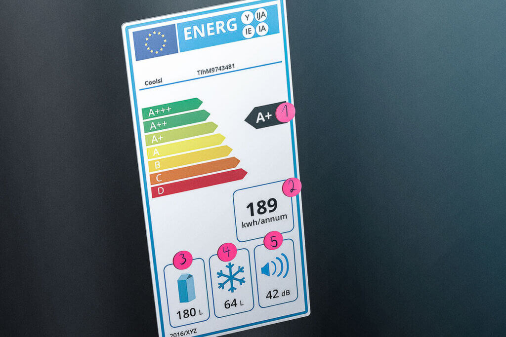 fridge energy label