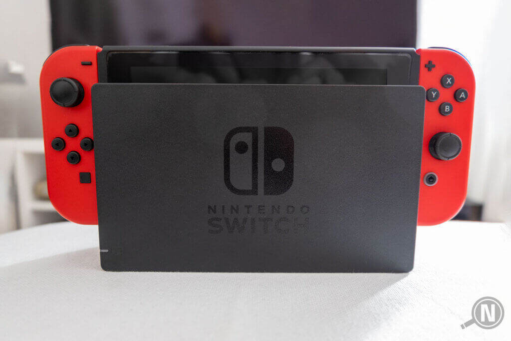 Docked Nintendo Switch