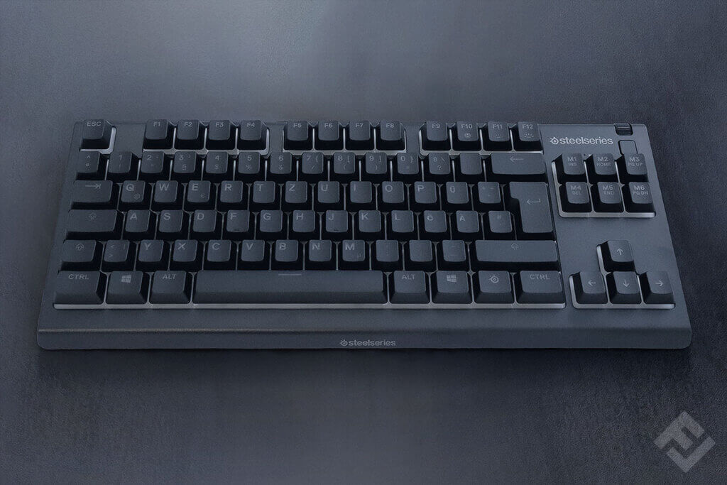 SteelSeries Apex 3 TKL on a table.
