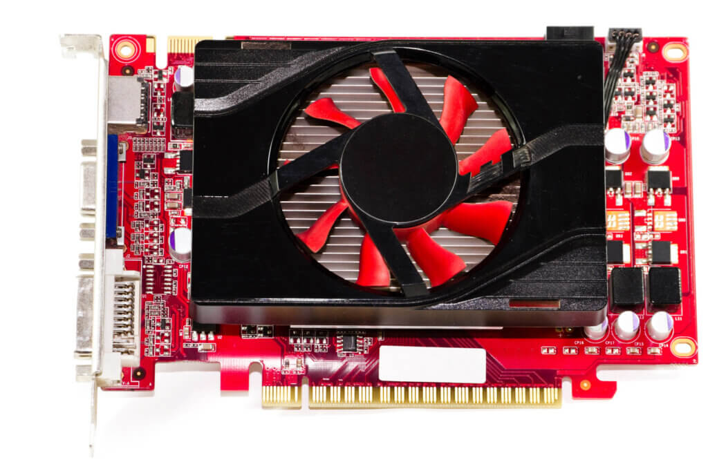 The graphics card is mainly responsible for a high-resolution image.
