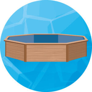 figure of a wooden pool