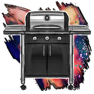 bbq trolley icon