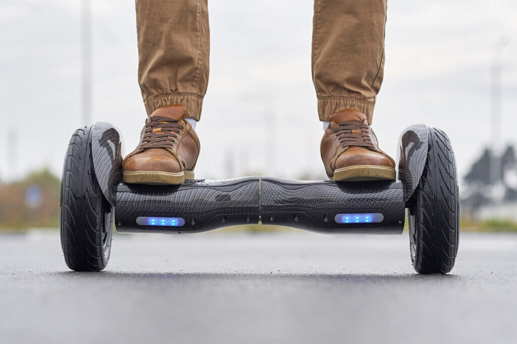 Person on hoverboard