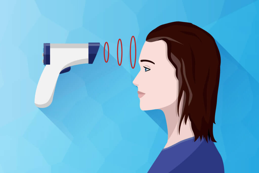 infrared thermometer measures temperature