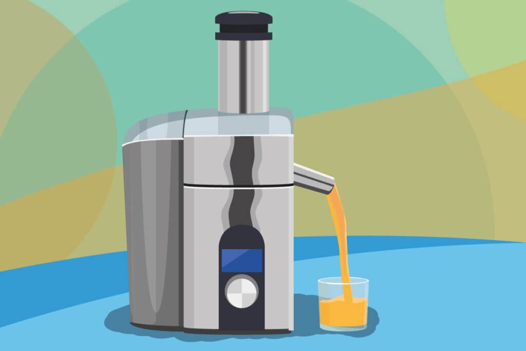 Centrifugal juicer graphic
