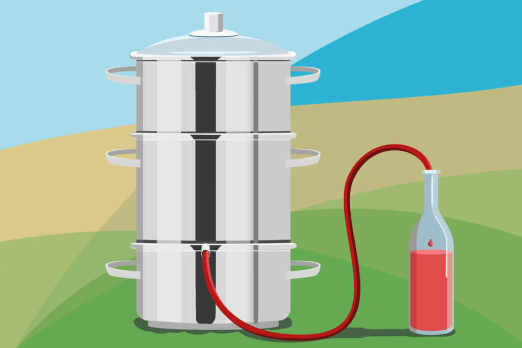 Steam juicer graphic