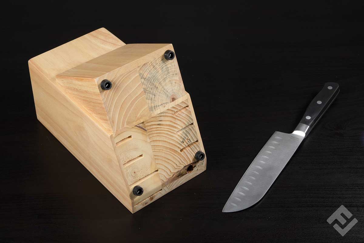 knife block rubber feet