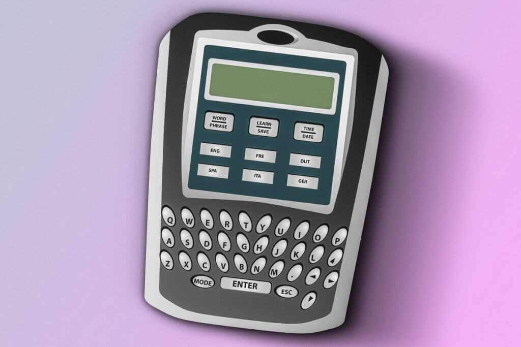 Language translator with keyboard