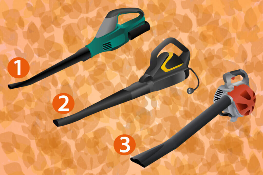 three kinds of leaf blower