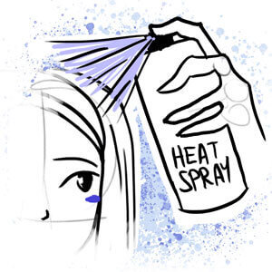 media element preparation-heat spray