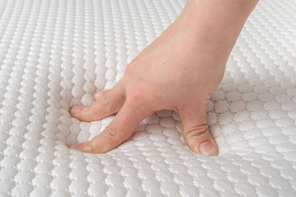 Pressed memory foam mattress topper