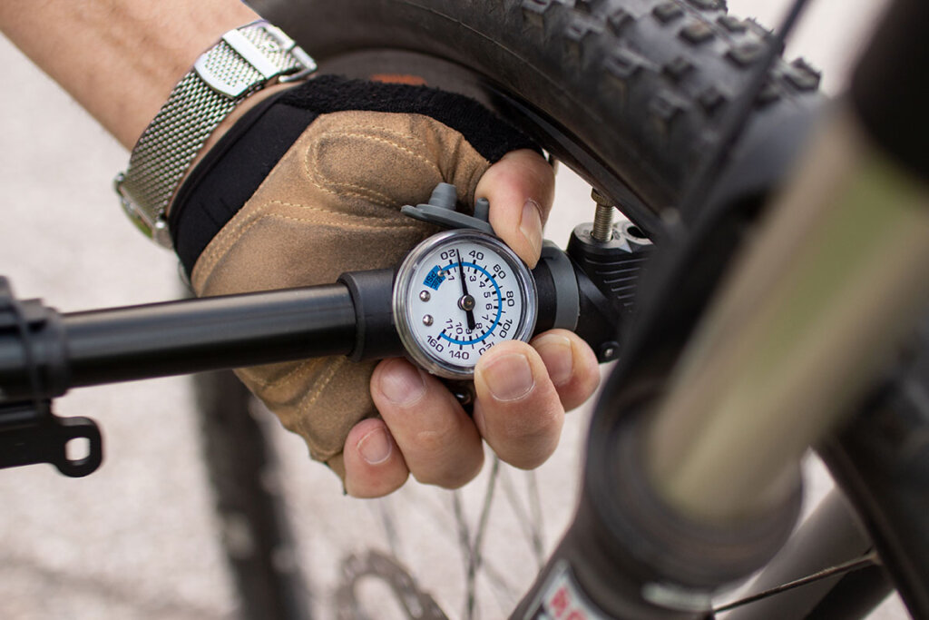 tyre pressure is checked