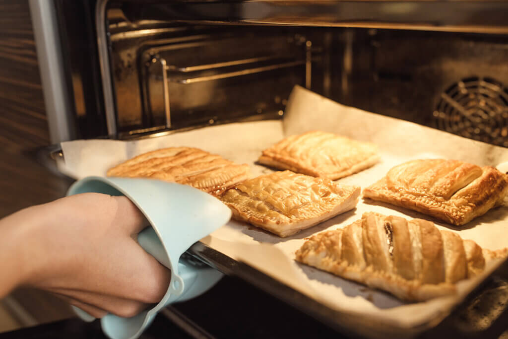 baking in the oven