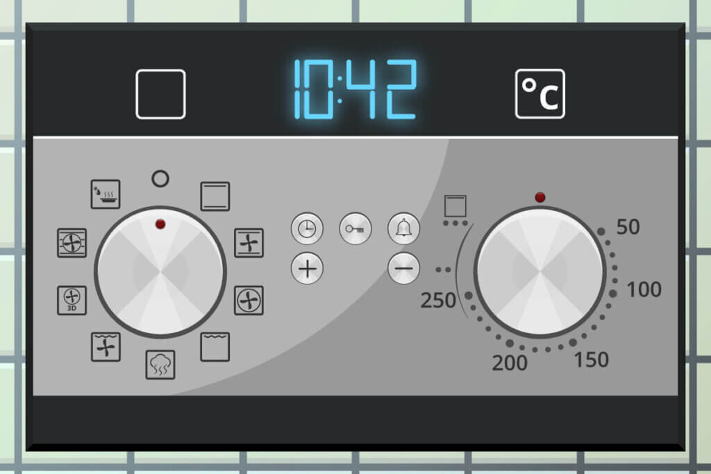 oven control panel