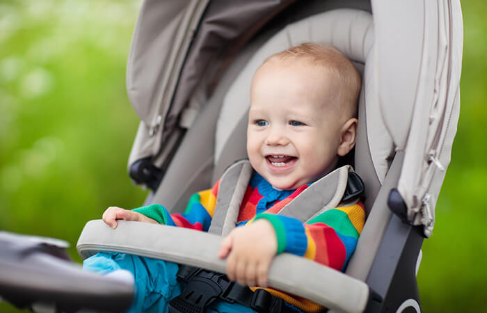 child in the pram