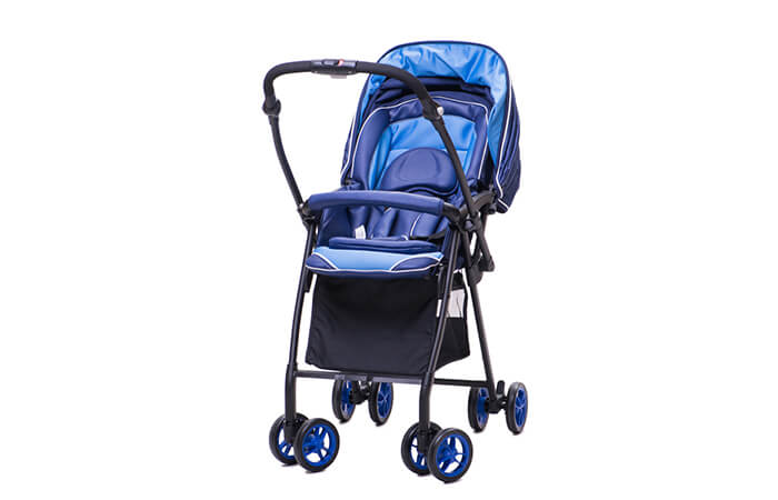 blue pram