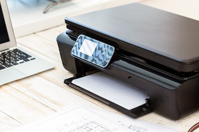 printer on desk