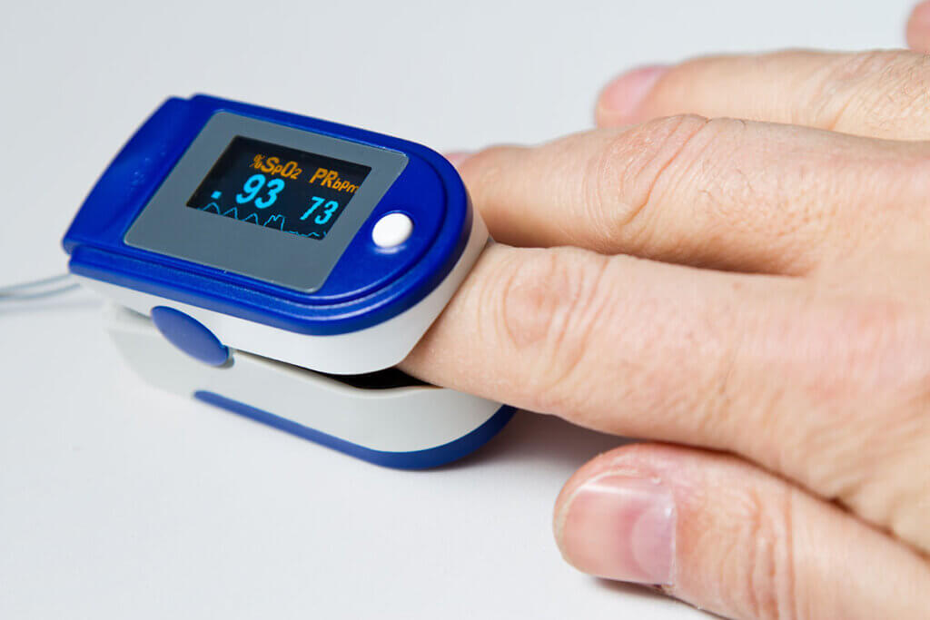 measurement with pulse oximeter