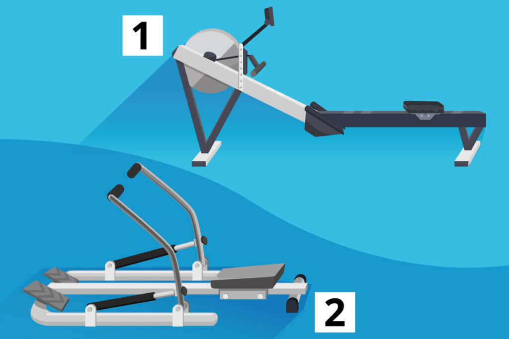 rowing machine train outrigger system