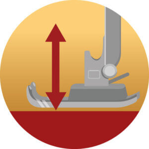 adjustable sewing foot icon