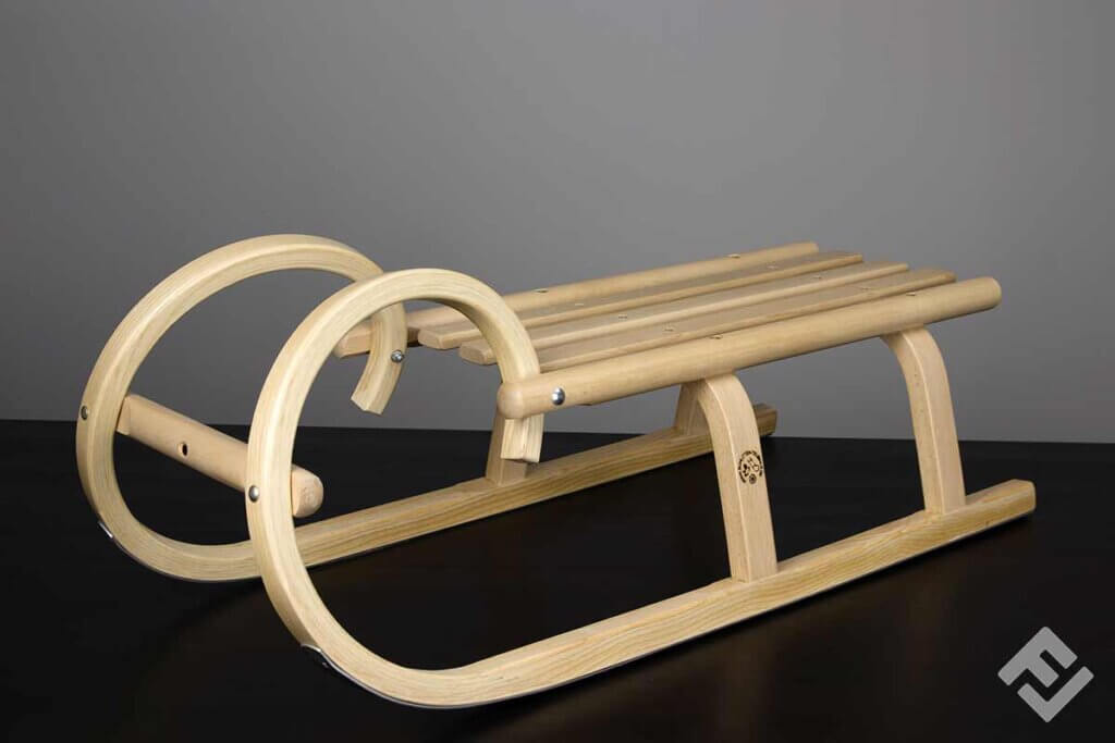 regular wooden sled