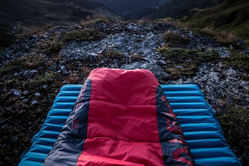 sleeping mat outdoors